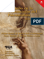 El estilo en la transmision del psicoanalisis