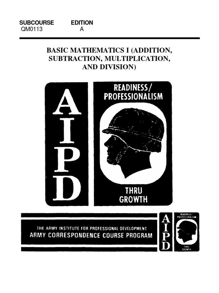 Basic Mathematics: Addition & Division Guide | PDF