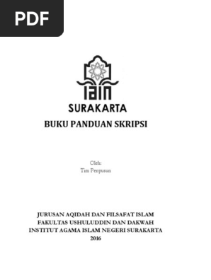 Panduan Skripsi Afi Pdf