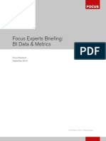 FOCUS Briefing BI Data Metrics