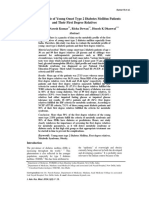 Metabolic Profile of Young Onset Type 2 Diabetes Mellitus Patients and Their First Degree Relatives