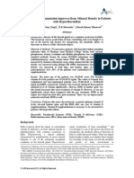 Vitamin D Supplementation Improves Bone Mineral Density in Patients With Hyperthyroidism