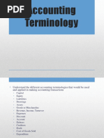 Accounting Terminology