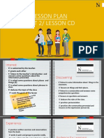 Lesson Plan Unit 2/ Lesson CD