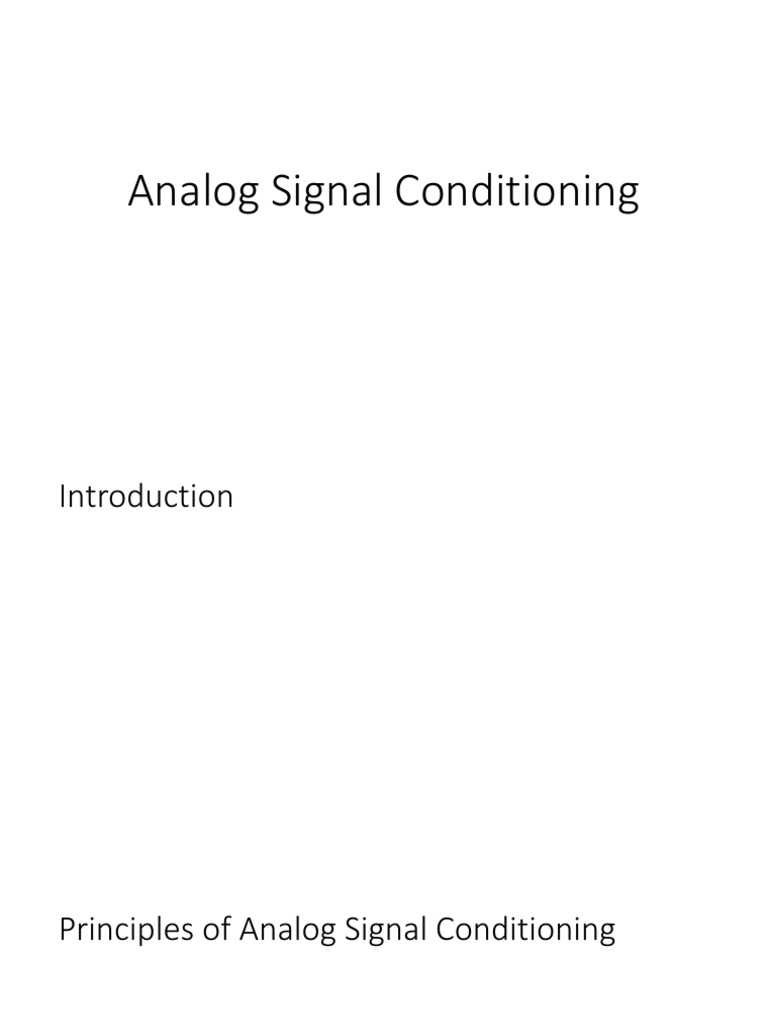 03 Signal Conditioning PDF