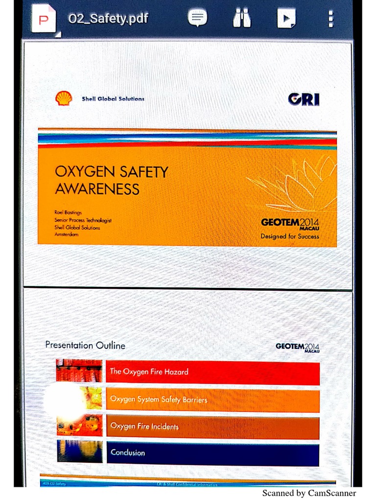 SHELL O2 Safety PDF | PDF