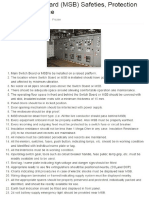 Main Switch Board (MSB) Safeties PDF