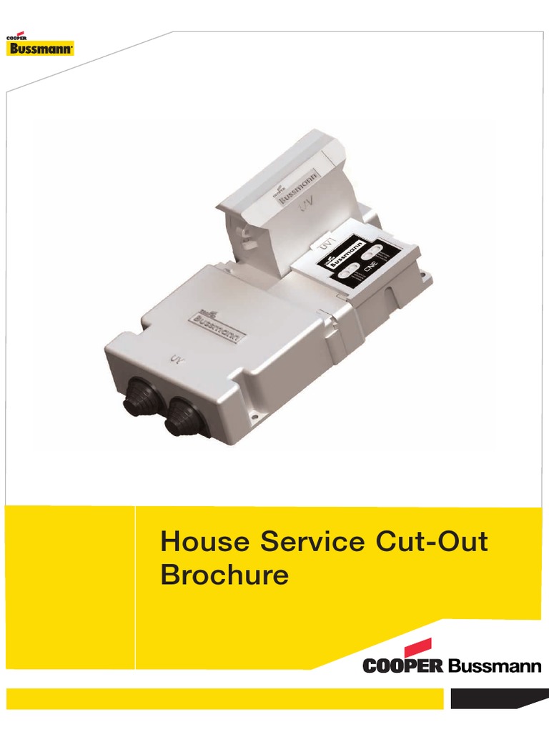 House Service Cut-Out Brochure | PDF | Electrical Connector ...