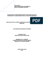 Plan de Negocio para Brindar Servicios de Tecnología de La Información y Comunicaciones para La Industria PDF