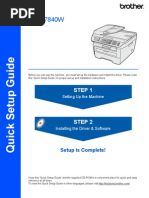 Brother MFC 7840W Quick Setup Guide