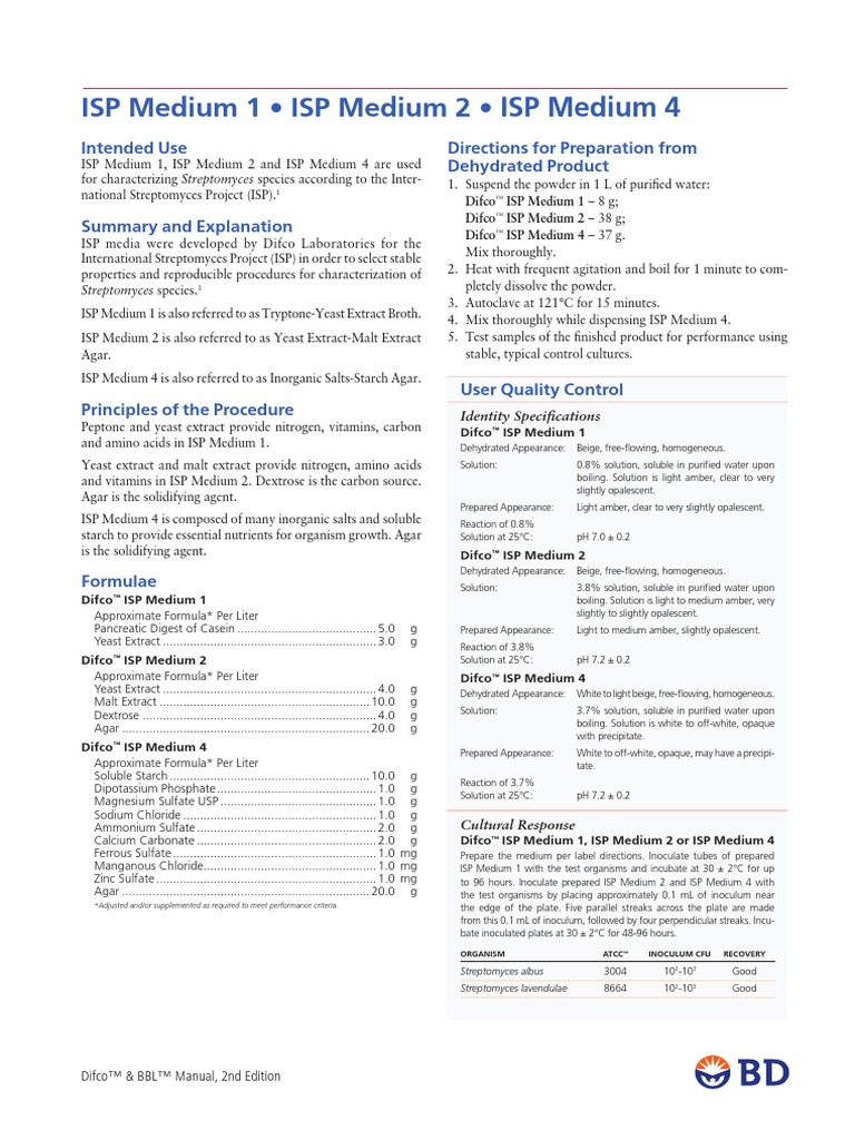 ISP Media PDF Magnesium Yeast