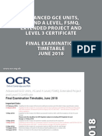 Gce As A Level FSMQ Extended Project and Level 3 Certificate PDF