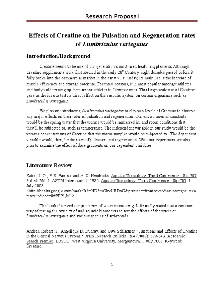 Experimental research proposal sample pdf picture