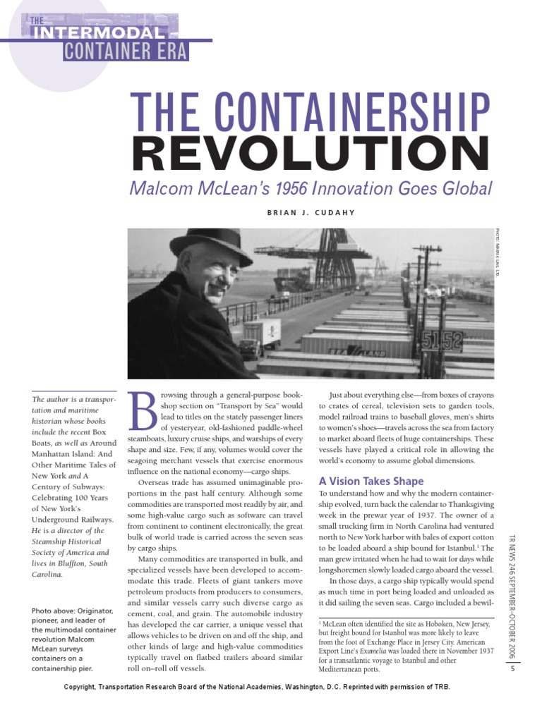 Container Ship Revolution PDF | PDF | Containerization | Ships