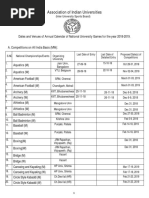 Sports Calendar 2018-19 PDF