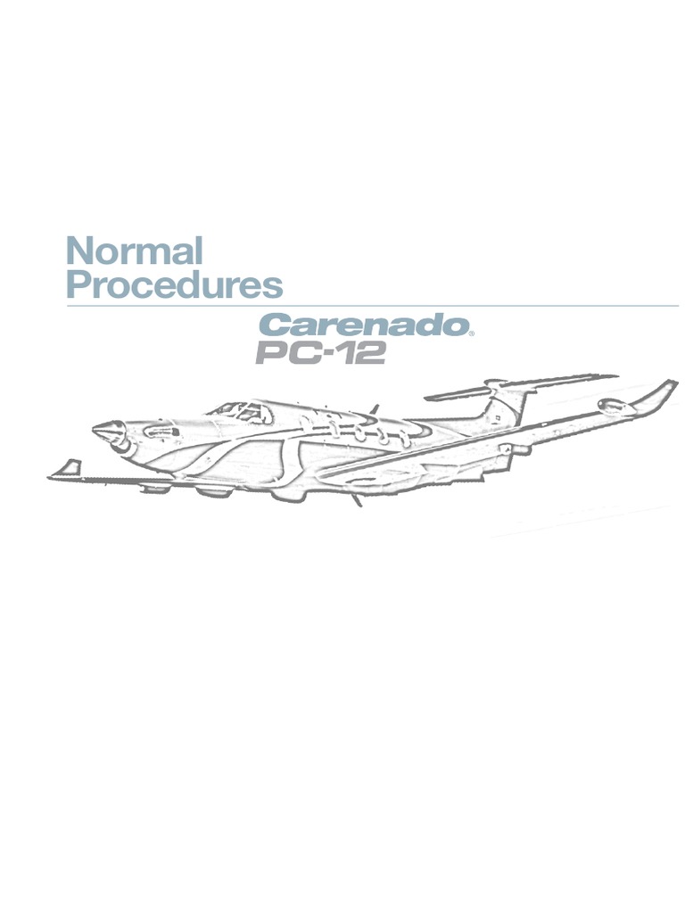 PC12 Normal Procedures | PDF | All Rights Reserved | Jargon