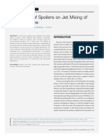 The Effects of Spoilers On Jet Mixing of PDF