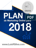 Plan de Marketing Online de una Empresa Ejemplo Plantilla 2018