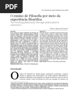 O ensino de Filosofia por meio da experiência filosófica.PDF