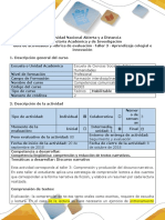 Guía de Actividades y Rúbrica de Evaluación - Taller 3 - Aprendizaje Colegial e Innovación