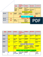 Horario Idp 2018