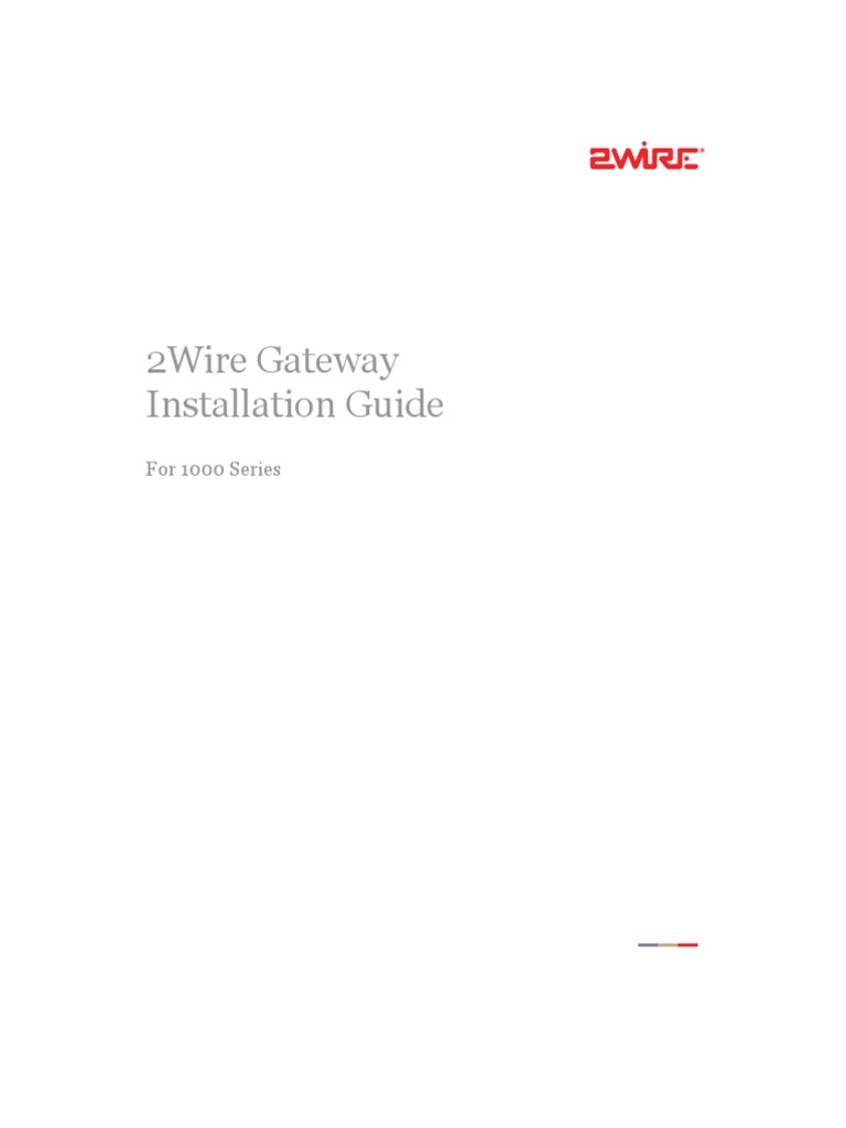 1000 Series Gateway Install Guide | PDF