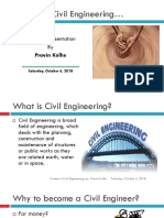 Career in Civil Engineering : Informal Presentation