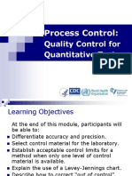 Process Control: Quality Control For Quantitative Tests