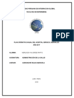 Monografia Del Plan Operativo Anual Del Hospital Sergio Bernales 2017