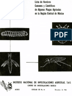 Lista de Nombres Comunes y Cientificos de Algunas Plagas Agr PDF