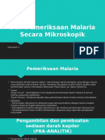 SOP Pemeriksaan Malaria Secara Mikroskopik