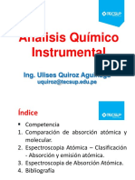 Análisis químico instrumental mediante espectroscopía de absorción atómica