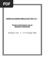 Falhas de Tracução Na Bíblia NVI