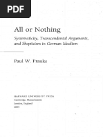 All or Nothing Systematicity Transcendental Arguments and Skepticism in German Idealism