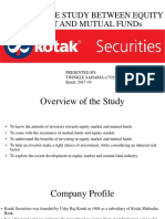 Comparative Analysis Between Mutual Funds and Equity Market