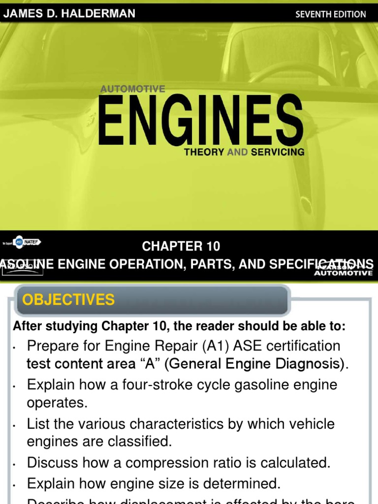 Gasoline Engine Operation, Parts, and Specifications PDF Internal