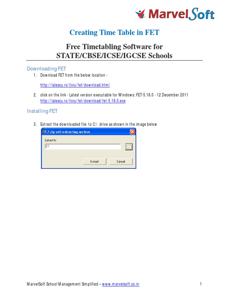 Creating Time Table In Fet Download Free Pdf Computing Software