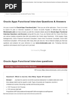 250+ Oracle Apps Functional Interview Questions - Most Oracle Apps Functional Interview Questions and Answers 