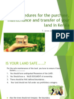 20 Tips For The Best Purchase and Maintenance of Land in Kerala - A Land Owner Must Know These Procedures - PPT From T James Joseph Adhikarathil