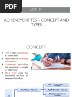 Achievement Test - Concept and Types