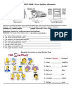 1.2 Evidence Genitive Case Worksheet