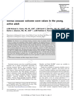 Proof: Normal Shoulder Outcome Score Values in The Young, Active Adult