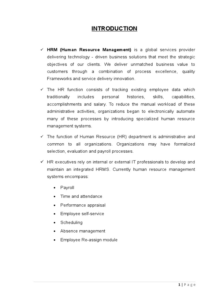 Chevi's HRM Document | PDF | Microsoft Sql Server | Human Resource ...