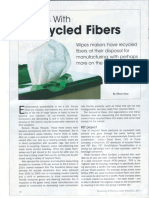 Wipes With Recycled Fibers Household and Personal Care Wipes Magazine Article Fall 2011