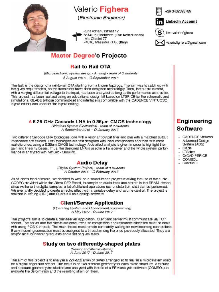 Master’s Projects in Electronics Engineering | PDF | Electronics ...