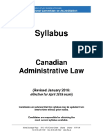 NCA Syllabus Administrative Law Jan 2018 For April 2018