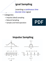 Signal Sampling: - Sampling Is Converting A Signal Into A Signal - Categories