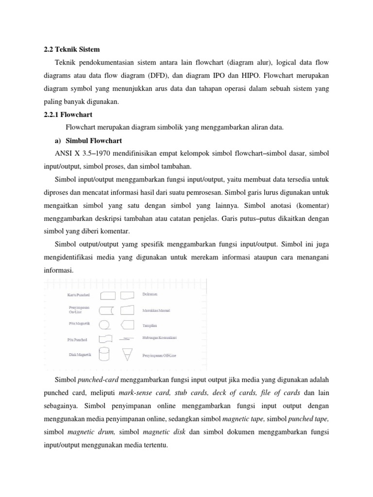 Simbol dan Fungsi Flowchart dalam Sistem | PDF