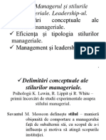 Stilurile Manageriale