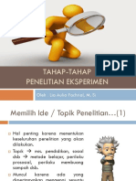 Tahap-Tahap Penelitian Eksperimen PDF